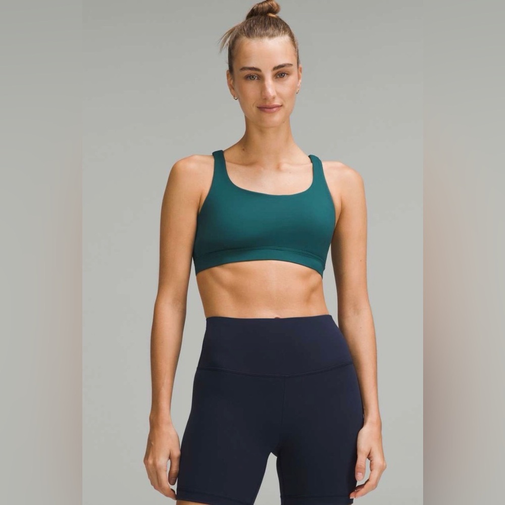Lululemon Energy Sports Bra, Teal, Size 6, Like New, NWOT!